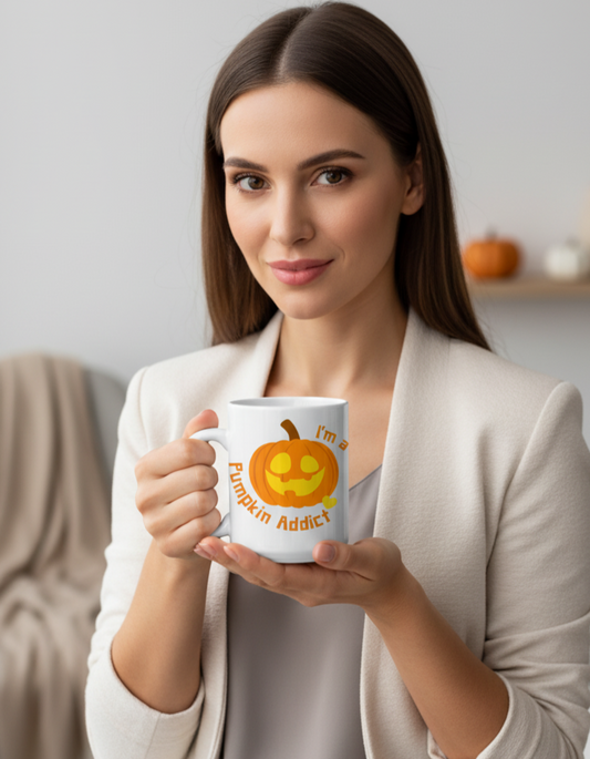 Pumpkin Halloween Coffee Mug | 11 oz Glossy Ceramic