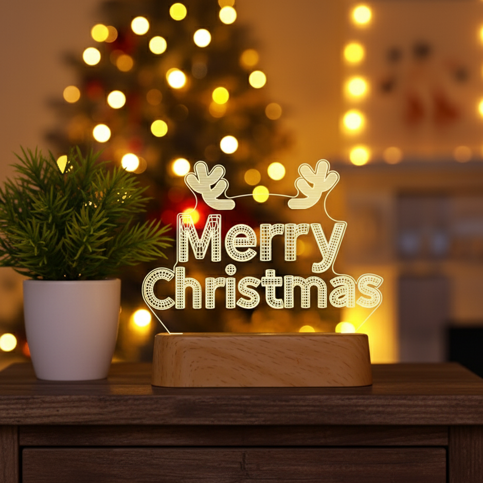 Christmas Acrylic Night Lamp