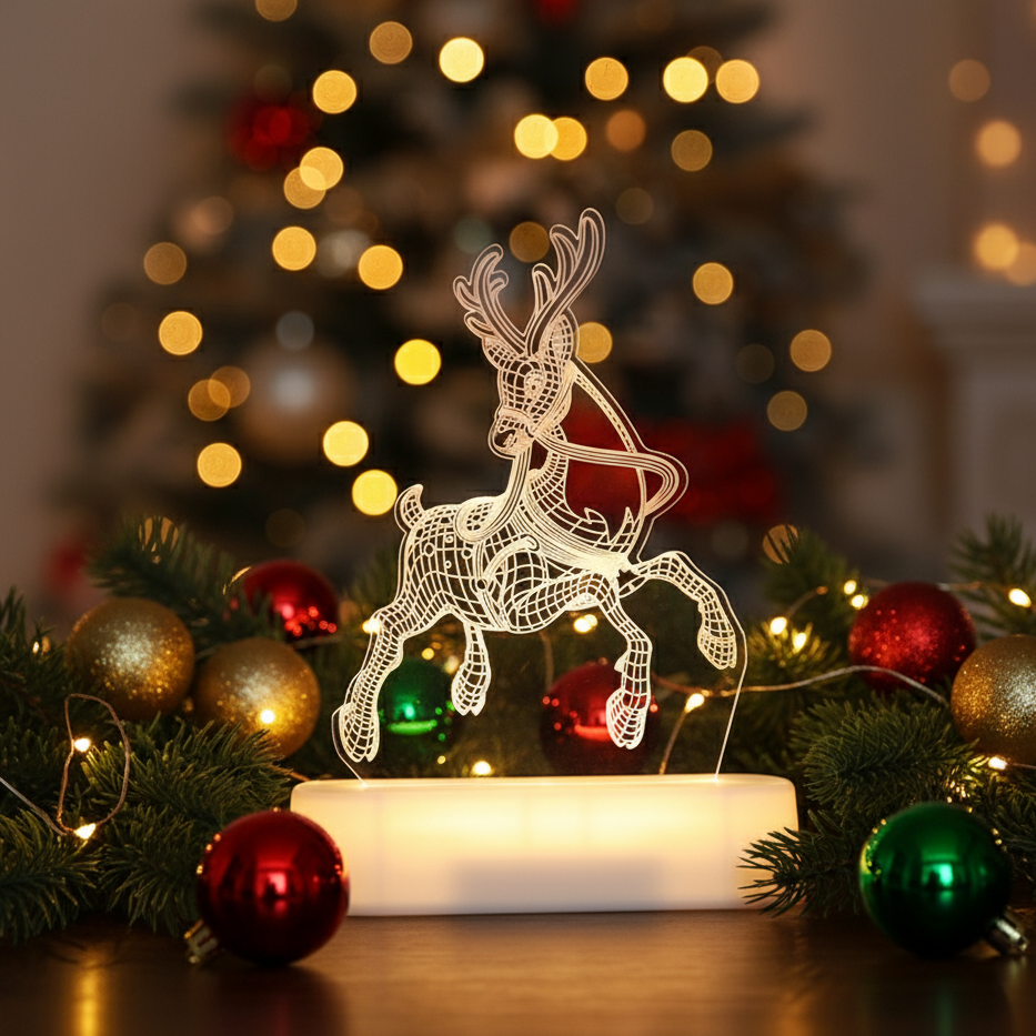 Christmas Acrylic Night Lamp