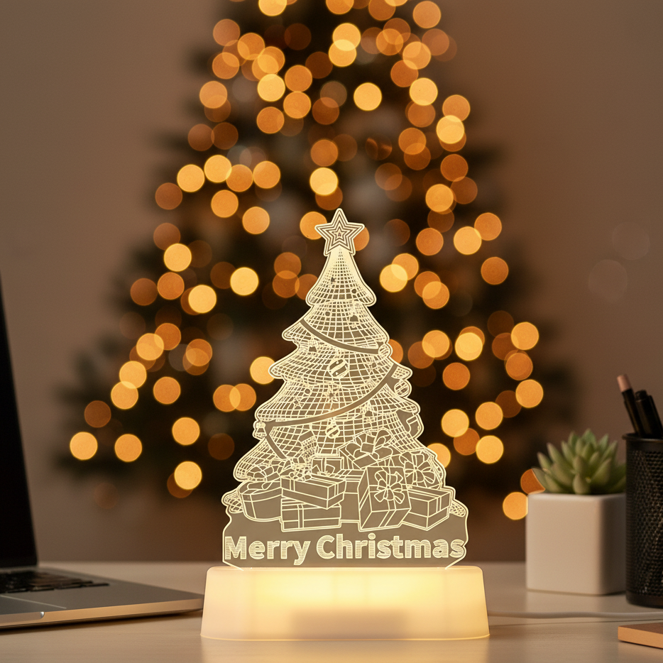 Christmas Acrylic Night Lamp