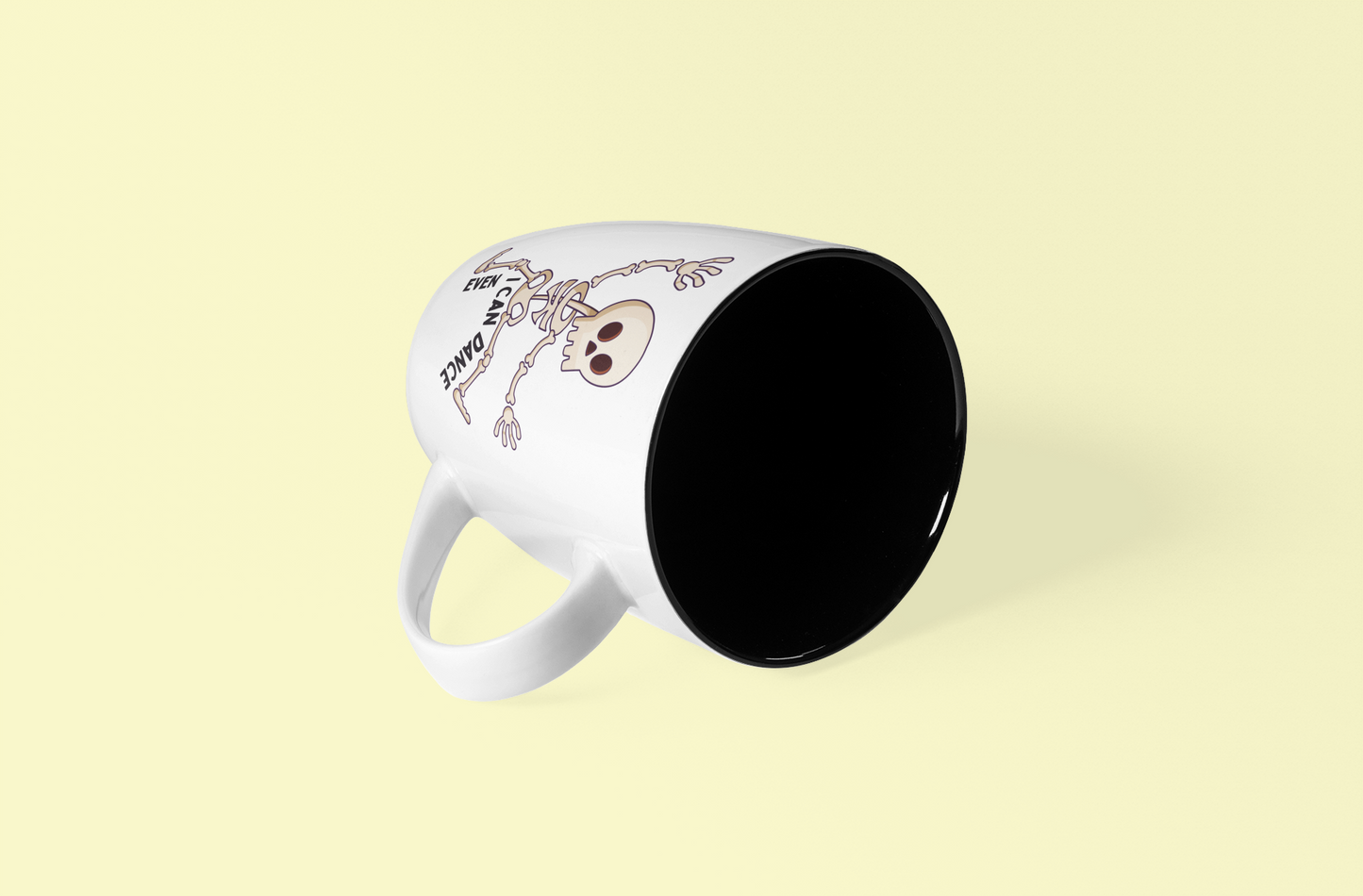Funny Skeleton Halloween Mug | 11 oz Glossy Ceramic