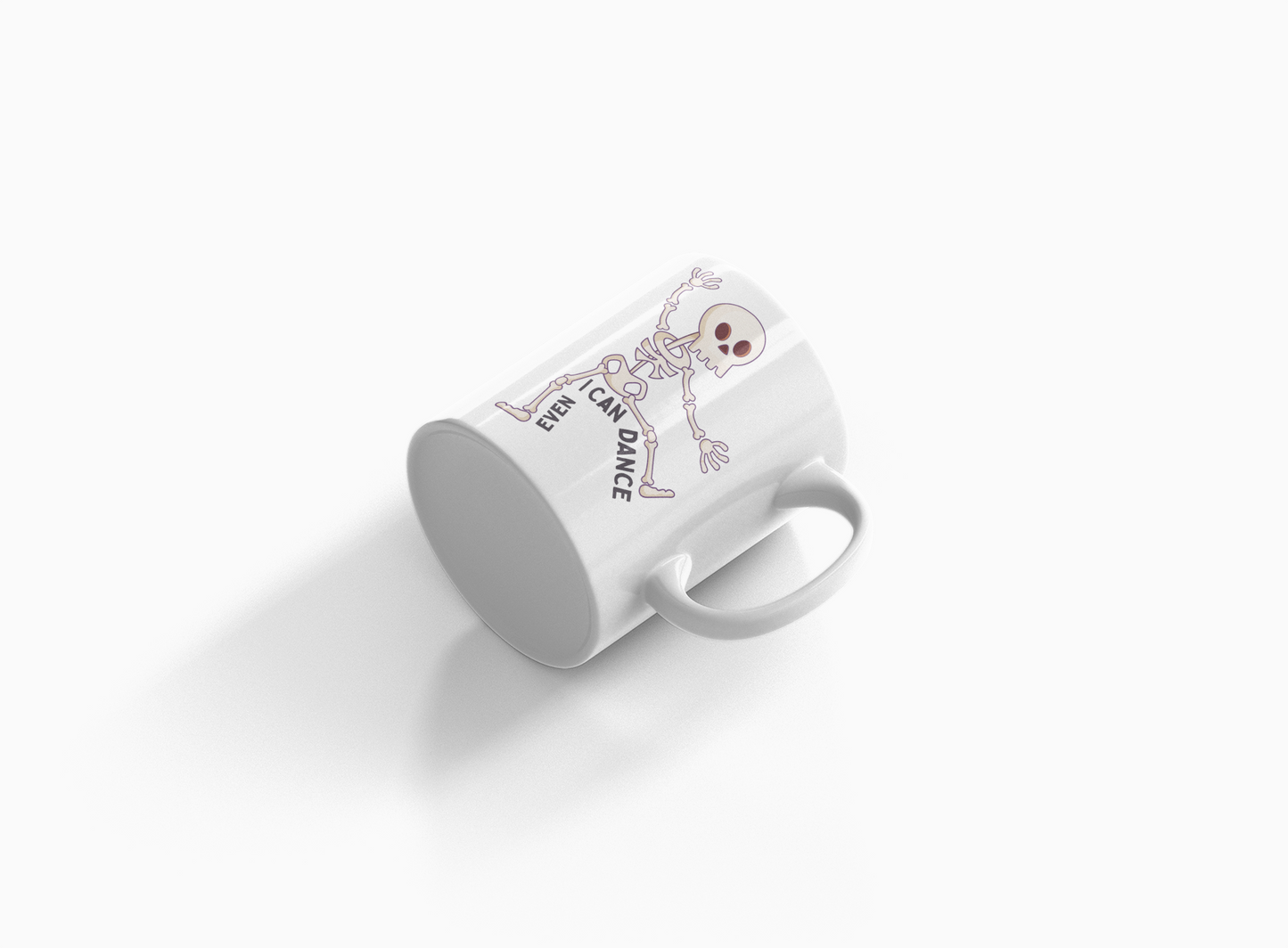 Funny Skeleton Halloween Mug | 11 oz Glossy Ceramic